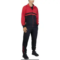 Red Kids Gauzed Sweatsuit Pyjamas With Full Zip Milan 6/7 Years
