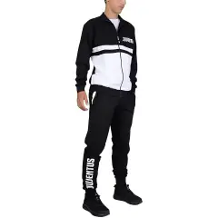 Juventus XL Black Gauzed Sweatsuit With Full Zip Pyjamas