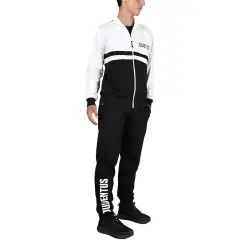 Juventus White Kids Gauzed Sweatsuit Pajamas With Full Zip 4/5 Years