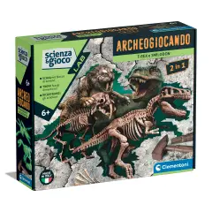 Science & Play Archaeogaming -T-Rex / Smilodon 2 In 1