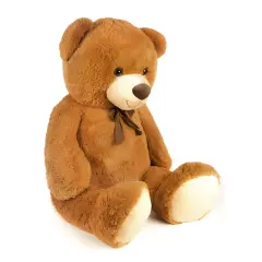 Plush Brown Bear 130cm. with Bow