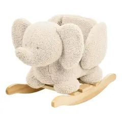 Dondolo Teddy Elefante Bianco