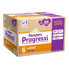 Pampers Progressi Pentapack Diapers - Size 6 - 16+ Kg - 84 Pieces