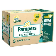 Pampers Baby-Dry EsaPack Diapers - Size 5 - 11-25 Kg - 132 Pieces