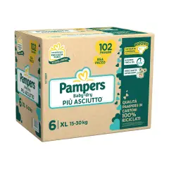 Pampers Baby-Dry EsaPack Diapers - Size 6 - 15-30 Kg - 102 Pieces