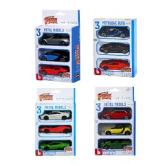 Car 1:43 Street Fire 3 Pack Edition Pack with Three Random Models