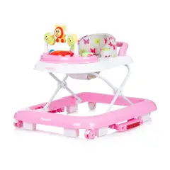Girello Musicale 4 In 1 Baby Walker Friends Rosa