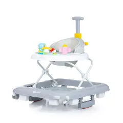 Girello Musicale 4 In 1 Baby Walker Party Platino