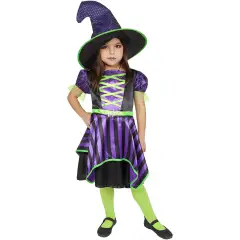 Cuqui Witch Costume for Girls - Size S - 7/8 years old