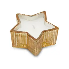 Candela Stella Natalizia Ambra H4xD8,5cm Decorazione
