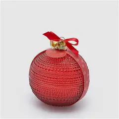 Candle With Perfume In Red Christmas Glass