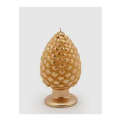 Gold Pine Cone Candle 20x11 Cm