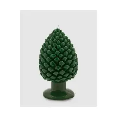 Green Pine cone candle 20x11 cm