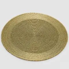 Pearls Round Gold Underplate D.36 Cm