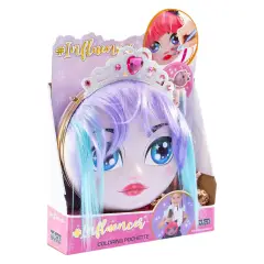 Influencer Coloring Pochette with Lilac Hair