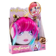 Influencer Coloring Pochette with Fuchsia Hair