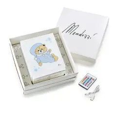 Lampada Mimì Azzurro Con Luci Ricaricabile Con Usb