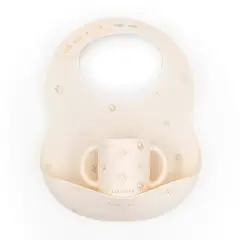 Bamboom Set Bimbo in Silicone Bavaglino e Tazza Animal Friends