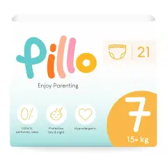 Pillo Panties Size 7 XXL +15 kg Pack 21 Diapers