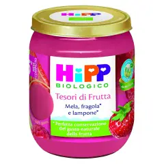Homogenized Fruit Treasures Strawberry Apple and Raspberry 160 Gr