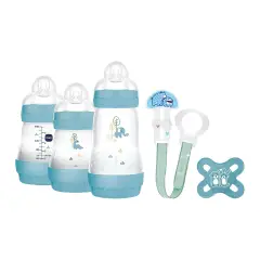 Set Regalo Azzurro: Biberon Easy Start, Ciuccio e Accessori