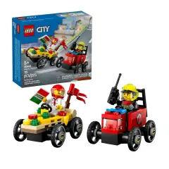 Lego City - Racing Vehicles: Pizza Maker vs. Fireman 60458