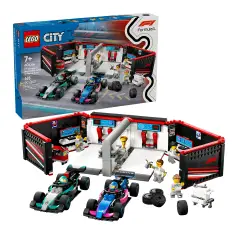 Lego City Formula 1 - Garage with Mercedes-AMG and Alpine F1 Single Seat 60444