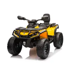 Children's Electric Car 12V Can-Am Outlander 2 Engines, Yellow