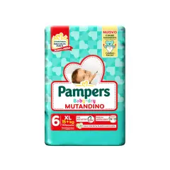 Pampers Base Pack Baby-Dry Panties 6^ +15 Kg XL 13 Pieces