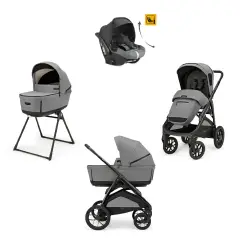 Aptica XT System Quattro Canyon Grey Con Seggiolino Darwin-R-Reclinabile Evo e Telaio