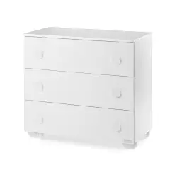 Infinito White Dresser with White Knobs Italbaby