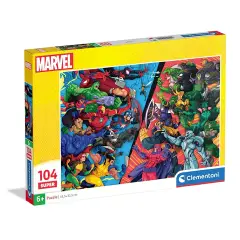 Puzzle 104 Pezzi Super Marvel Heroes Vs Villains