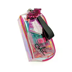 Crazy Chic Clutch Bag With Makeup And Kiss Charm