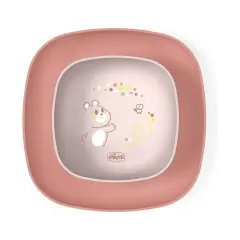 Chicco Weaning Dishes Set 12+ Months - Pink Dish and Bowl