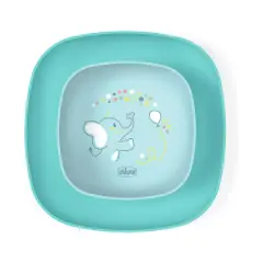 Chicco Weaning Dishes Set 12+ Months - Dish and Bowl Light Blue