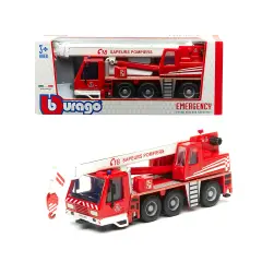 Car 1:50 Emergency Fire Department Truck With Crane - Bburago