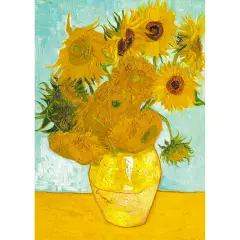 Puzzle 1000 Pezzi Art Van Gogh: Vaso di Girasoli