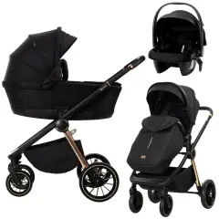 Bianca Trio Lorelli Nero con Seggiolino auto i-Size