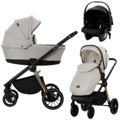 Bianca Trio Lorelli Beige con Seggiolino auto i-Size