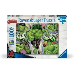 Puzzle 100 Pezzi XXL Marvel Hulk per Bambini +6 Anni