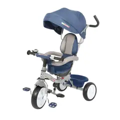 Hummingbird Adjustable Tricycle - Front Mom/Front Road - Blue Jeans