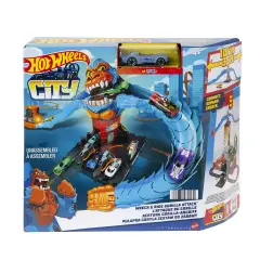 Hot Wheels - Playset City Gorilla Attacco Distruttivo HDR30