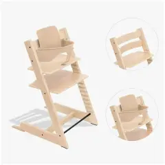 Tripp Trapp Natural Bundle with Baby Set Nature Stokke