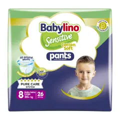 Babylino Economy Pannolini Mutandina Taglia 8 - 20+ Kg 26 Pezzi