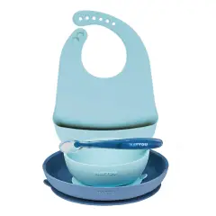 Silicone Lunch Set 4 Pieces Blue