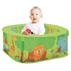 Animal Friends Pop-Up Pool with Balls, Safe and Colorful Fun