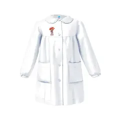 Apron Baby Girl Kindergarten Red White 3 Years Old