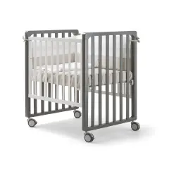 Lettino Evolutivo Trasformer Pali 9in1 Bianco/Antracite con Tessile Ecrù – Pali