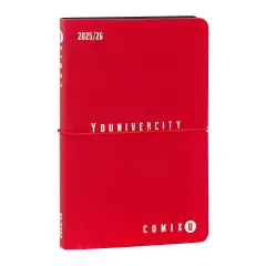 Comix U Younivercity Diary 13 Months Week Medium Red