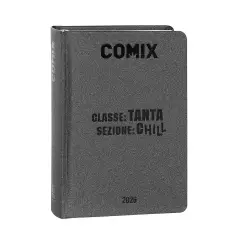 Comix School Diary 16 Months Mini Charcoal